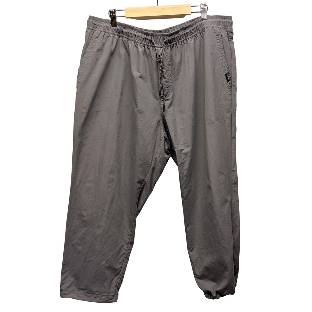 L.L. Bean Women Supplex Sport Trail Pants Gray XXL Pull On Crop Gorpcore Outdoor